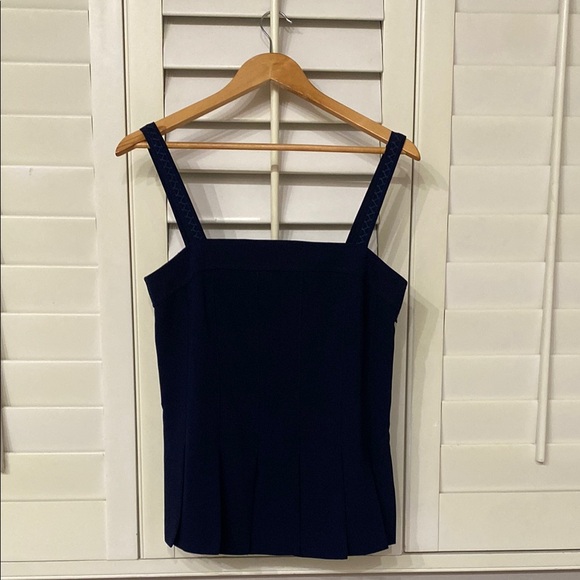 TRINA TURK Navy Blue ‘Yelina’ Top. Size M. - Picture 1 of 10